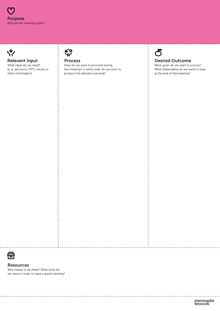 Template Pentagenda (PNG for online collaboration boards, English)