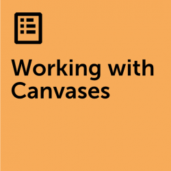 Working with canvases